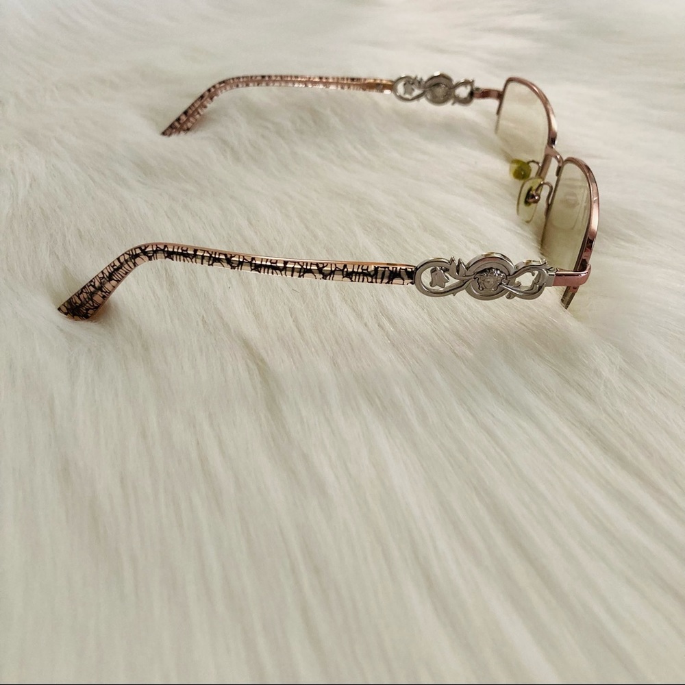🌀Versace VE1199 Metal Frame Rose Gold Eyeglasses - Picture 10 of 11